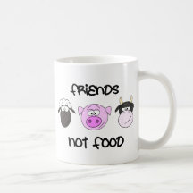 Friends Not Food Animal Mug
