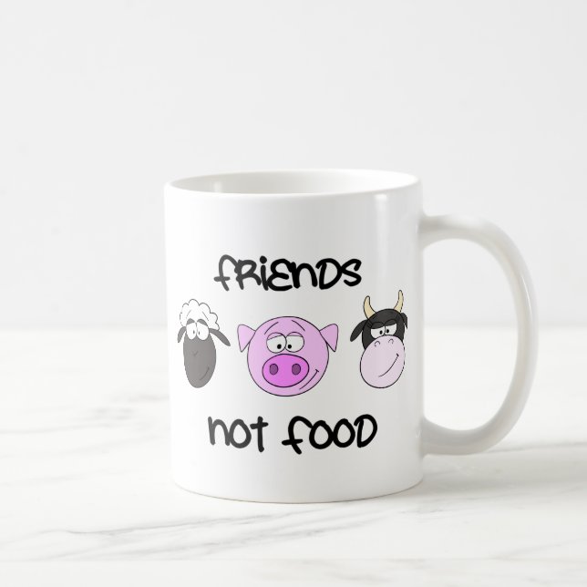 Friends Not Food Animal Mug (Right)