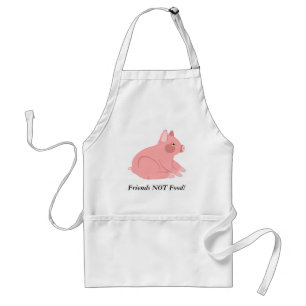 Friends not food apron