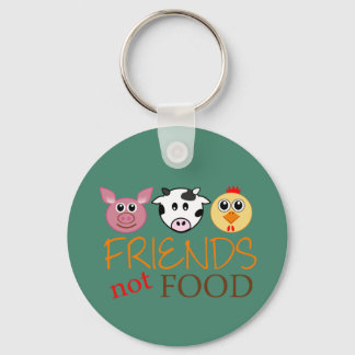 Friends Not Food Key Ring