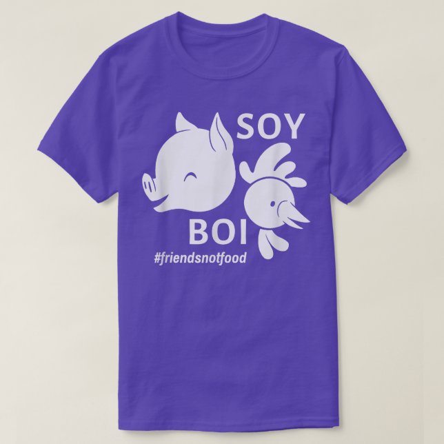 Friends Not Food  Soy Boy Tofu  Funny Vegan Vegeta T-Shirt (Design Front)