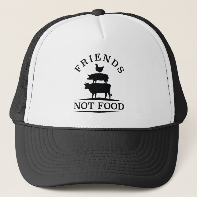 Friends Not Food Trucker Hat (Front)
