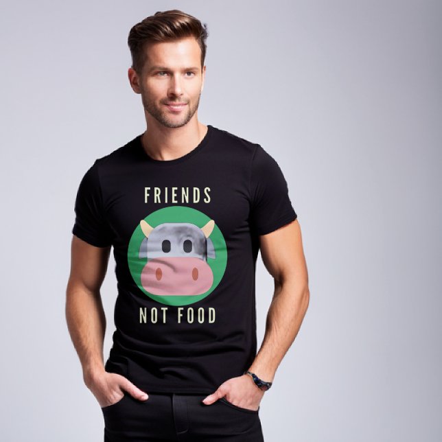 Friends, Not Food  Vegan T-Shirt  (Creator Uploaded)