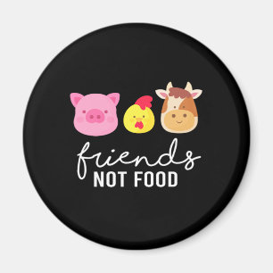 Friends Not Food Vegan Veganism Animal Rights Gift Magnet
