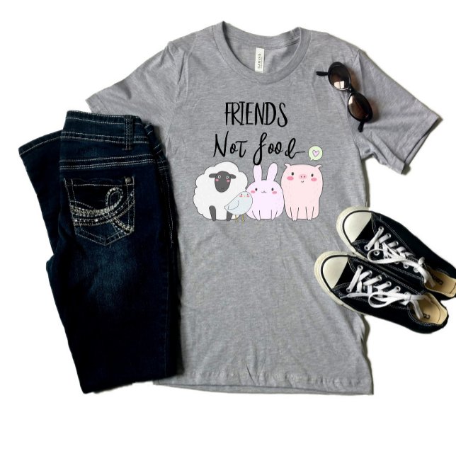 Friends not Food Vegan Vegetarian Diet Shirt (Creator Uploaded)