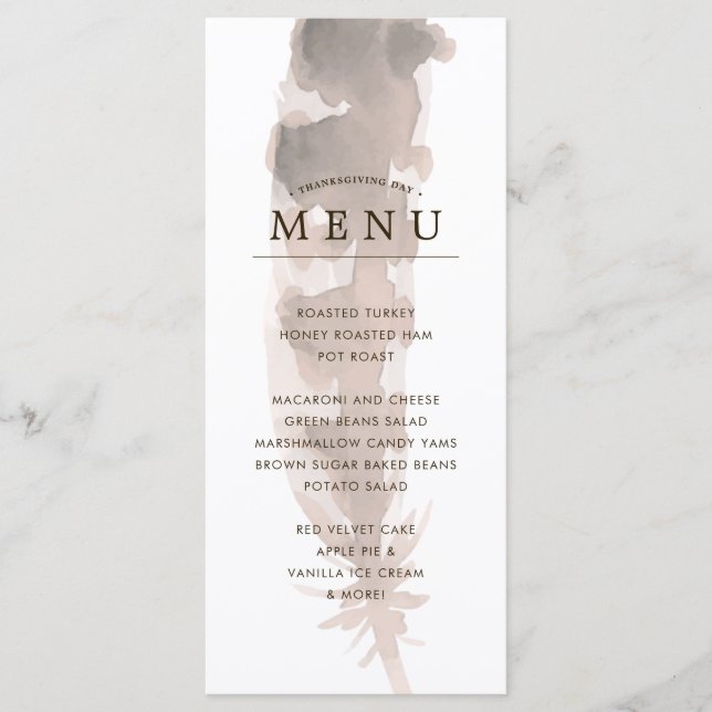 Friends of a Feather | Friendsgiving Menu (Front)