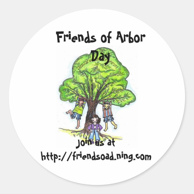 Friends of Arbor Day sticker (Front)