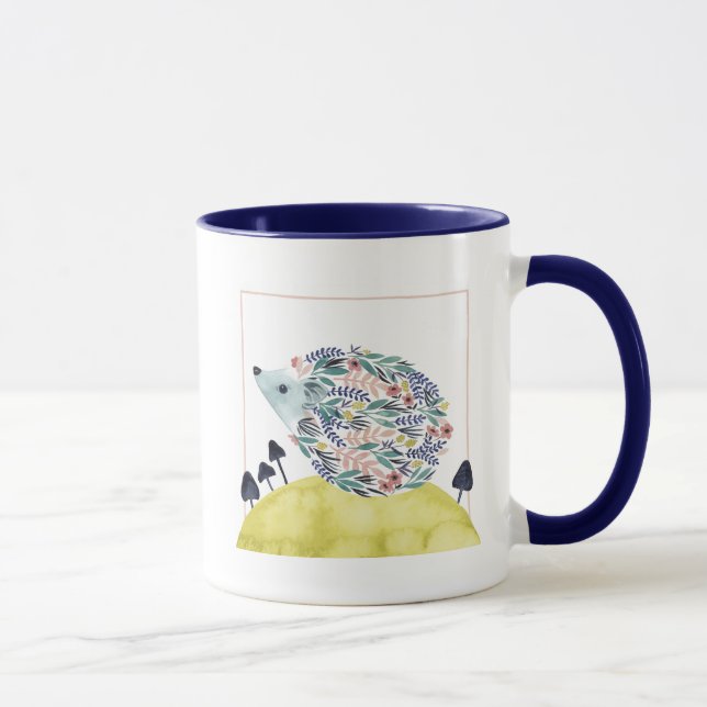 Friends of Clementine | Folk Art Hedge Hog Mug (Right)