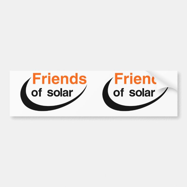 Friends Of Solar Bumper Sticker (Front)