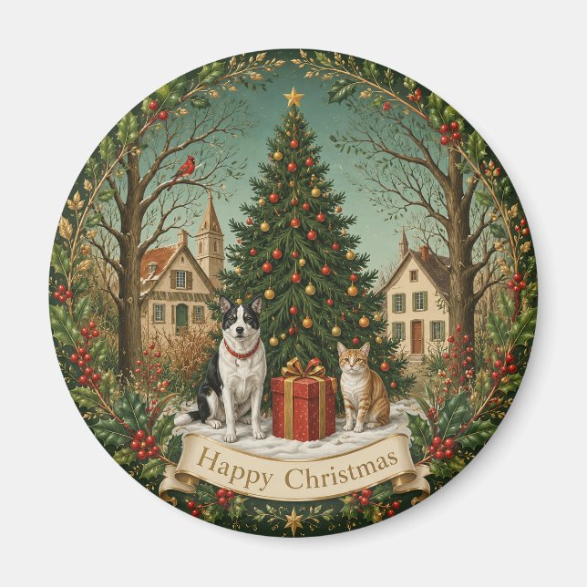 Friends of the Festive Square Magnet (Front)