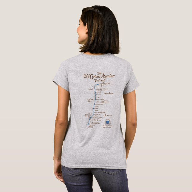 Friends of the Old Croton Aqueduct Women's T-shirt (Back Full)