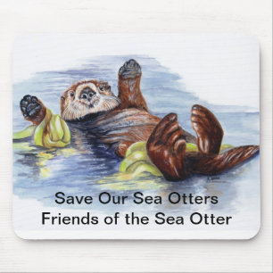 Friends of the Sea Otter Mousepad