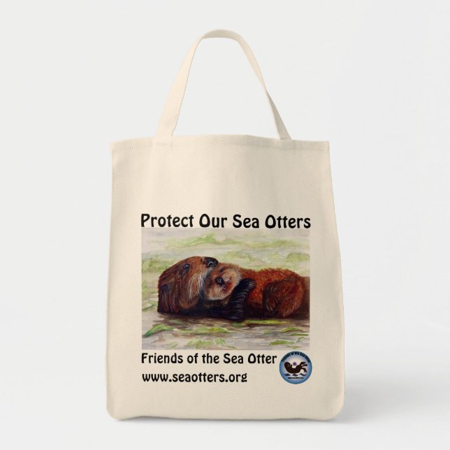 Friends of the Sea Otter Organic Cotton Tote (Front)