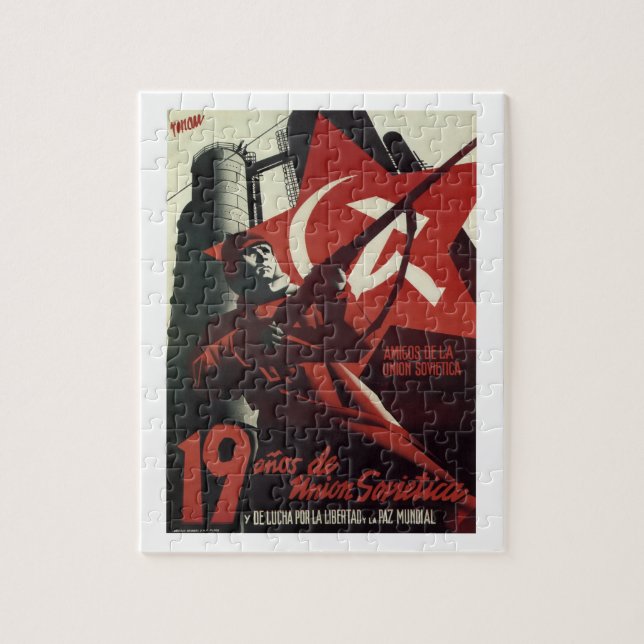 Friends of the Soviet Union_Propaganda Poster Jigsaw Puzzle (Vertical)