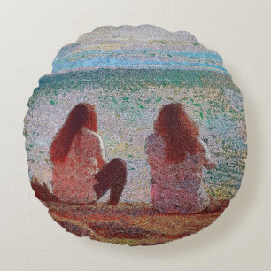 Friends on Lopez Island Pouf Pillow
