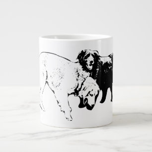 Friends on the Leafy Path Large Coffee Mug