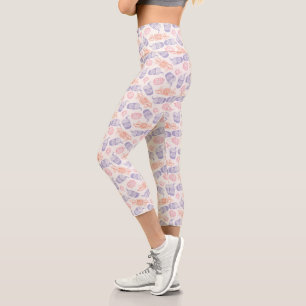 FRIENDS™   Pastel Central Perk Pattern Capri Leggings