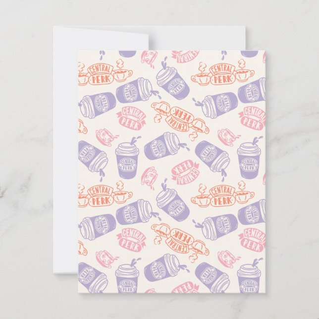 FRIENDS™ | Pastel Central Perk Pattern Card (Front)