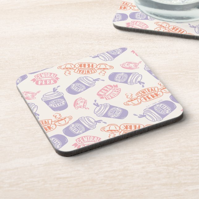 FRIENDS™ | Pastel Central Perk Pattern Coaster (Left Side)