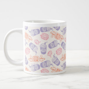 FRIENDS™   Pastel Central Perk Pattern Large Coffee Mug