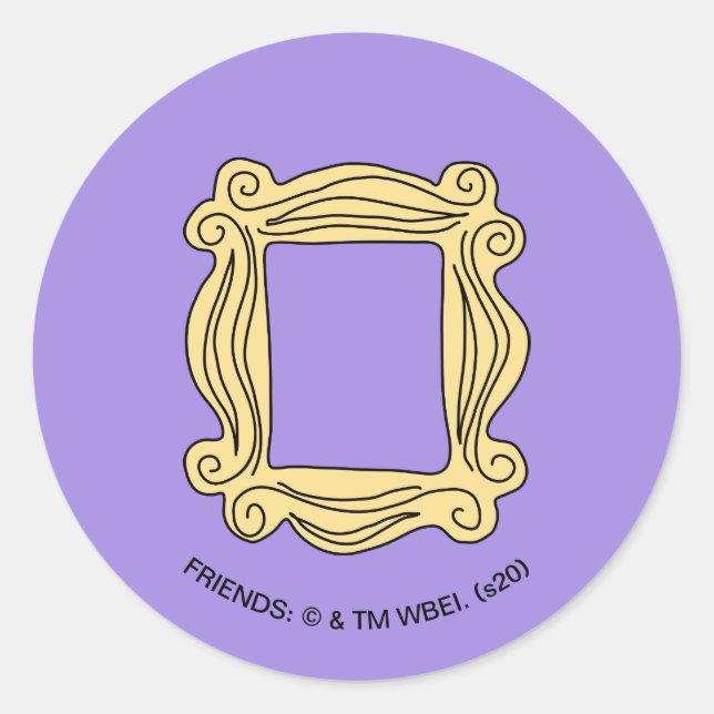 FRIENDS™ | Peephole Frame Classic Round Sticker (Front)