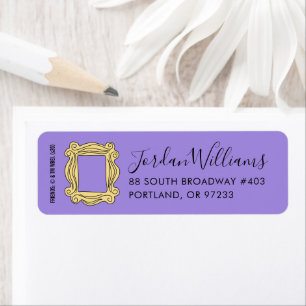 FRIENDS™   Peephole Frame Return Address Label