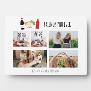 Friends Pho Ever Kawaii Photo Collage Custom Plaque