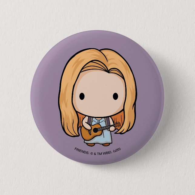FRIENDS™ | Phoebe Chibi 6 Cm Round Badge (Front)