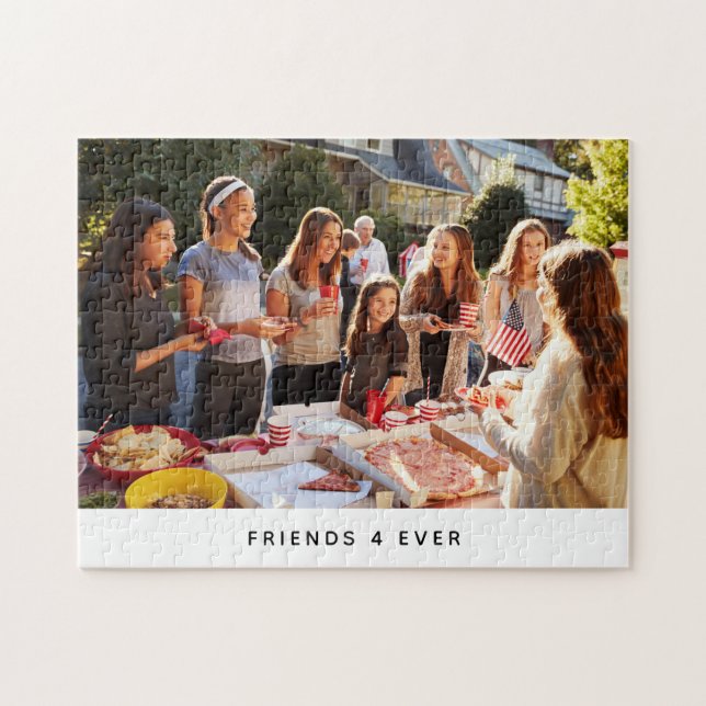 Friends photo text jigsaw puzzle (Horizontal)