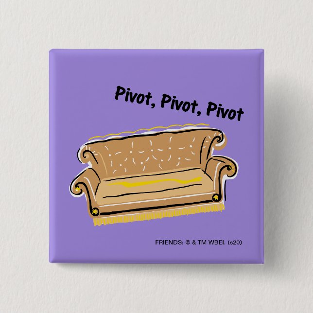 FRIENDS™ | Pivot 15 Cm Square Badge (Front)