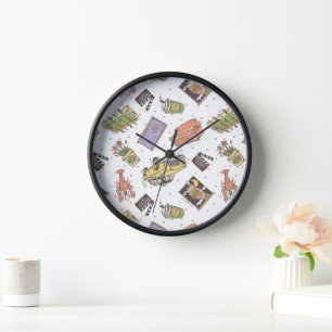 FRIENDS™   Polka Dot Icon Pattern Clock