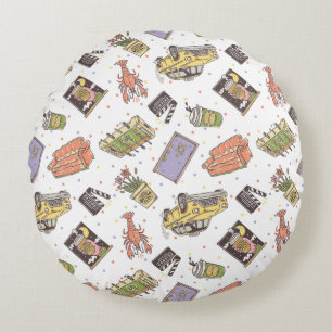 FRIENDS™   Polka Dot Icon Pattern Round Cushion