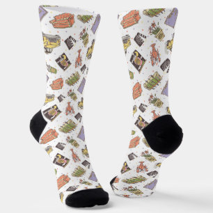 FRIENDS™   Polka Dot Icon Pattern Socks