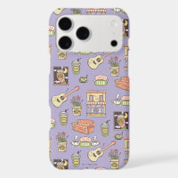 FRIENDS™ | Purple Icon Pattern
