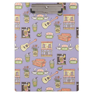 FRIENDS™   Purple Icon Pattern Clipboard