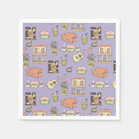 FRIENDS™ | Purple Icon Pattern