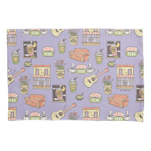 FRIENDS™   Purple Icon Pattern Pillowcase
