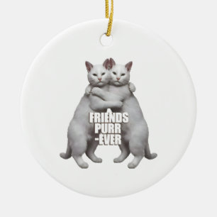 Friends Purr-Ever Ceramic Ornament