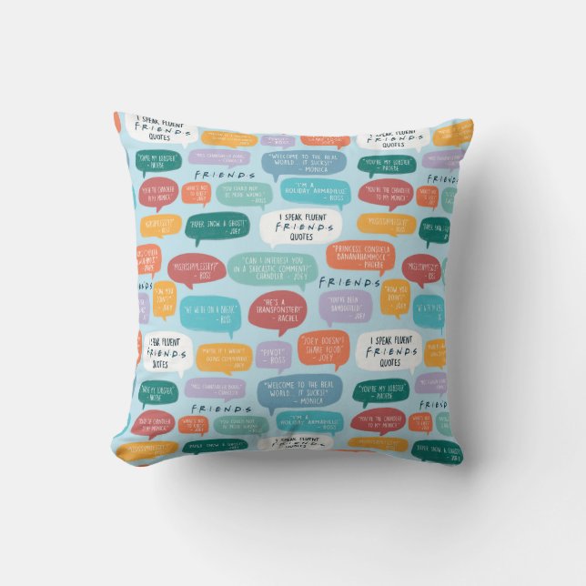 FRIENDS™ Quote Pattern Cushion (Front)