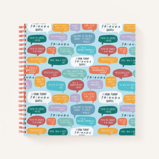FRIENDS™ Quote Pattern Notebook (Front)