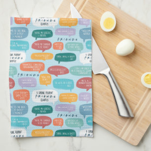 FRIENDS™ Quote Pattern Tea Towel