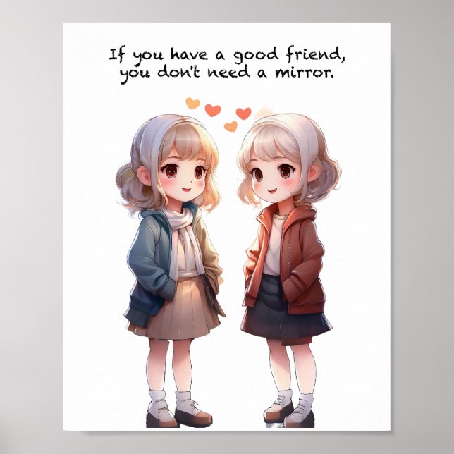 Friends quote  poster (Front)