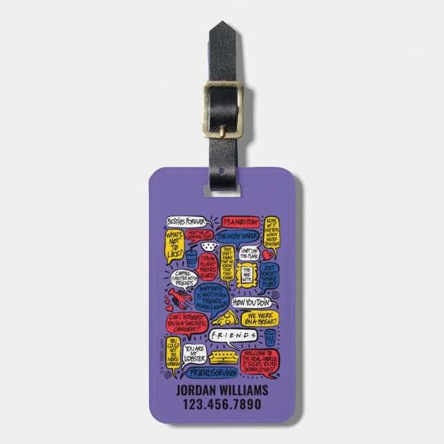 FRIENDS™ Quotes Luggage Tag (Front Vertical)
