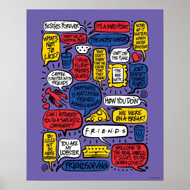 FRIENDS™ Quotes Poster (Front)