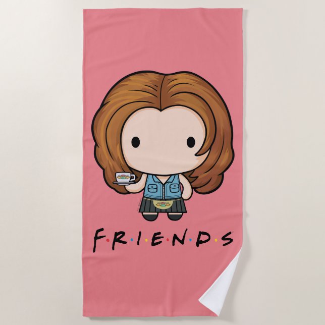 FRIENDS™ | Rachel Chibi Beach Towel (Front)