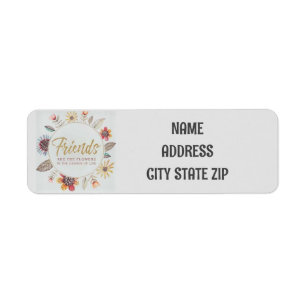 **FRIENDS** RETURN ADDRESS LABEL