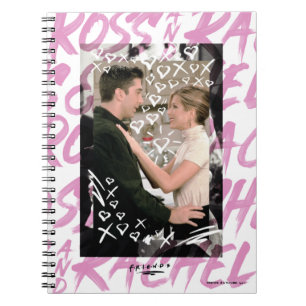 FRIENDS™   Ross And Rachel Doodled Hearts Notebook
