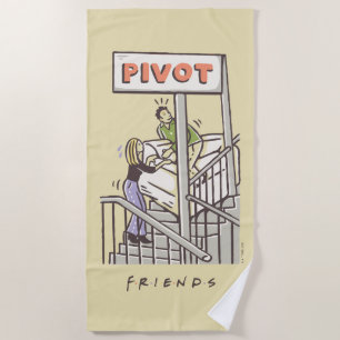 FRIENDS™   Ross and Rachel PIVOT Beach Towel