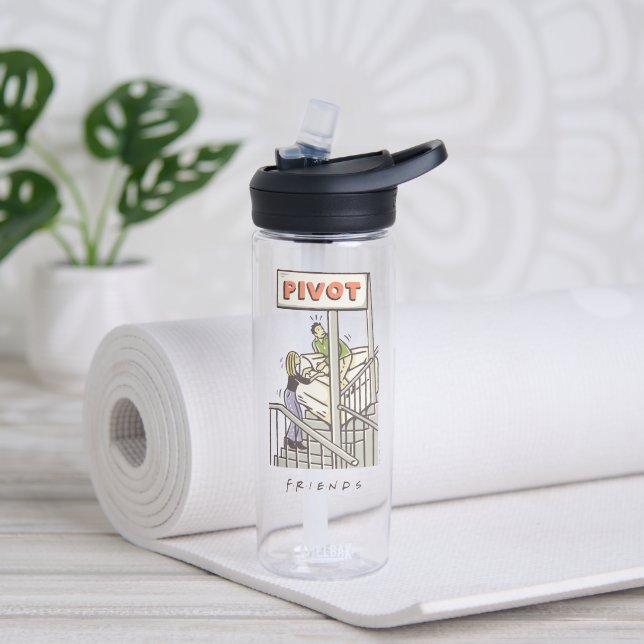 FRIENDS™ | Ross and Rachel PIVOT Water Bottle (Yoga)