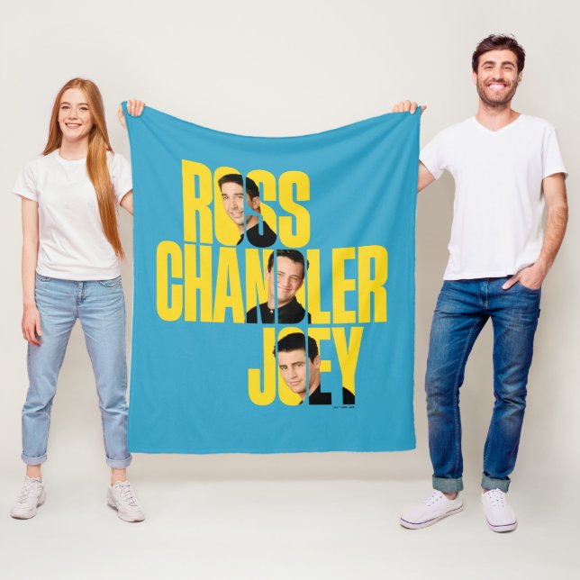 FRIENDS™ | Ross, Chandler & Joey Fleece Blanket (In Situ)